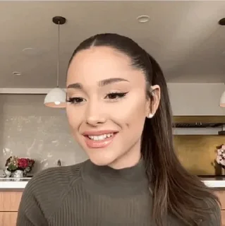 😐 emoji 'Ariana Grande | @iStickerLand, Telegram sticker 19 of 62