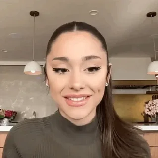 😐 emoji 'Ariana Grande | @iStickerLand, Telegram sticker 16 of 62