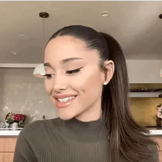 😐 emoji 'Ariana Grande | @iStickerLand, Telegram sticker 21 of 62