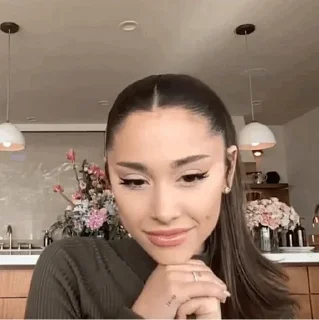 😐 emoji 'Ariana Grande | @iStickerLand, Telegram sticker 7 of 62