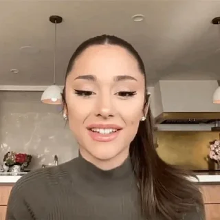 😐 emoji 'Ariana Grande | @iStickerLand, Telegram sticker 11 of 62