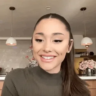 😐 emoji 'Ariana Grande | @iStickerLand, Telegram sticker 14 of 62