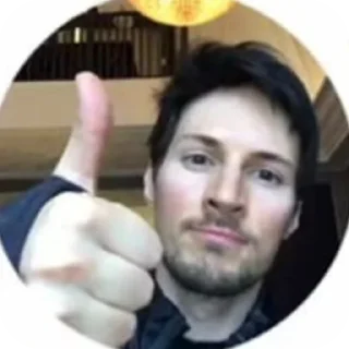 Sticker from Pavel Durov - via @adolfpupik