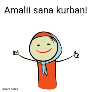 🤗 emoji Amalii @Qonshubot Telegram sticker 18 of 31