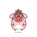 Sticker from Fat Boar- @MochaStickers