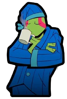☕️ emoji 💙 Leonardo 💙 Telegram sticker 20 of 53