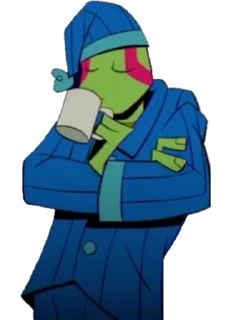 ☕️ emoji 💙 Leonardo 💙 Telegram sticker 12 of 53