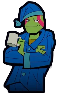 ☕️ emoji 💙 Leonardo 💙 Telegram sticker 21 of 53