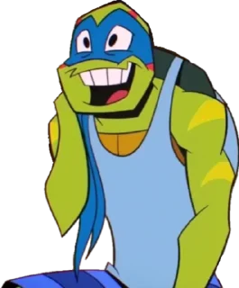 😃 emoji 💙 Leonardo 💙 Telegram sticker 7 of 53