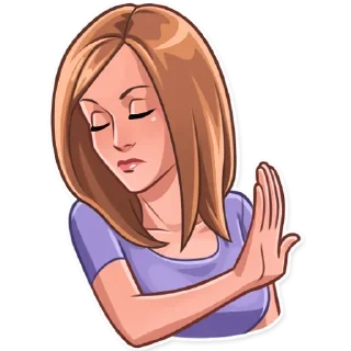 🙅‍♀ emoji Friends @English_World_Chatting Telegram sticker 12 of 30