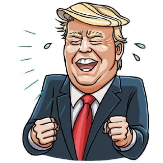 Sticker from Trump @English_World_Chatting