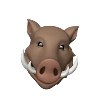 ☺ emoji Crazy Boar Stickers Telegram sticker 12 of 16