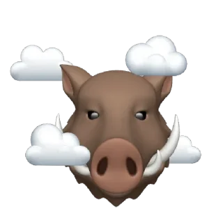 😶 emoji Crazy Boar Stickers Telegram sticker 8 of 16