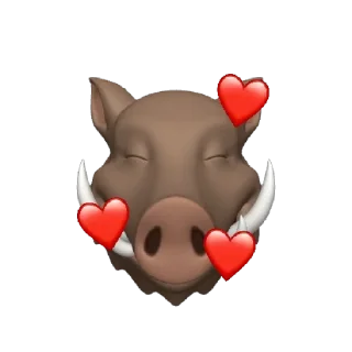 🥰 emoji Crazy Boar Stickers Telegram sticker 7 of 16