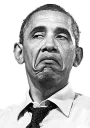 😔 emoji Obama Telegram sticker 5 of 9