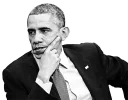 😒 emoji Obama Telegram sticker 3 of 9