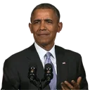 😒 emoji Barack Obama Telegram sticker 6 of 8