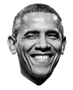 😉 emoji Obama Telegram sticker 2 of 9