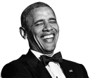 😂 emoji Obama Telegram sticker 1 of 9
