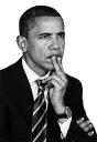 😐 emoji Obama Telegram sticker 4 of 9