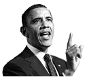☝ emoji Obama Telegram sticker 9 of 9