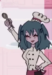 👩‍🍳 emoji Lacey Telegram sticker 14 of 15