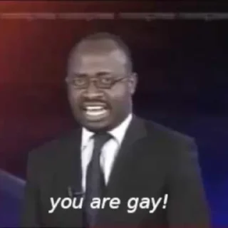 Sticker from why are you gay?