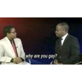 Sticker from why are you gay?