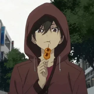 🍕 emoji 🍡 yuu otosaka .❈. @KA_anime_sticker Telegram sticker 3 of 120