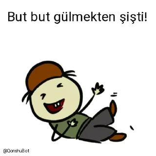 🤣 emoji But but @Qonshubot Telegram sticker 23 of 31