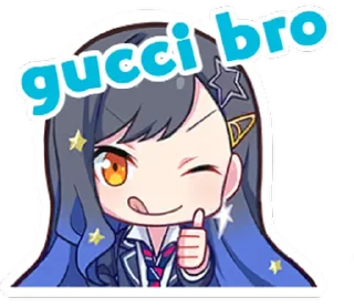 Sticker from but bro