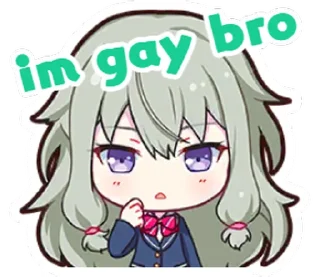 Sticker from but bro