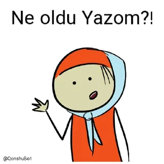 🤔 emoji Nurum ve Yazom @Qonshubot Telegram sticker 18 of 31