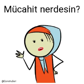 🤔 emoji Mücahit ve Nergiz @Qonshubot Telegram sticker 10 of 31