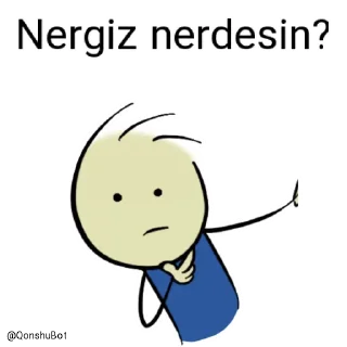 🤔 emoji Mücahit ve Nergiz @Qonshubot Telegram sticker 9 of 31