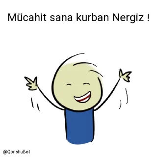 😇 emoji Mücahit ve Nergiz @Qonshubot Telegram sticker 14 of 31