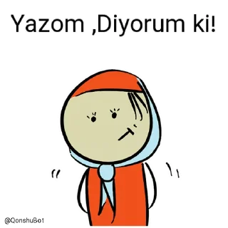 🙄 emoji Nurum ve Yazom @Qonshubot Telegram sticker 8 of 31