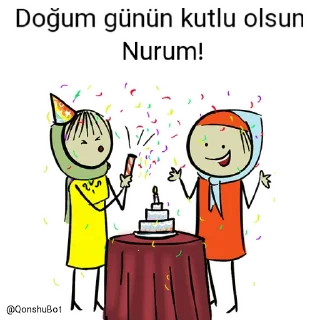 🎂 emoji Nurum ve Yazom @Qonshubot Telegram sticker 23 of 31