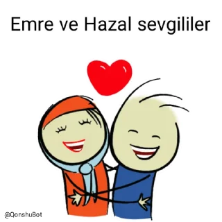 ❤️ emoji Emre ve Hazal @Qonshubot Telegram sticker 1 of 31