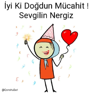 🎂 emoji Mücahit ve Nergiz @Qonshubot Telegram sticker 20 of 31