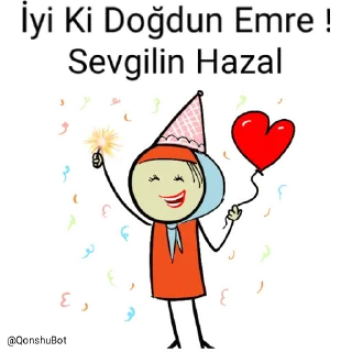 🎂 emoji Emre ve Hazal @Qonshubot Telegram sticker 20 of 31