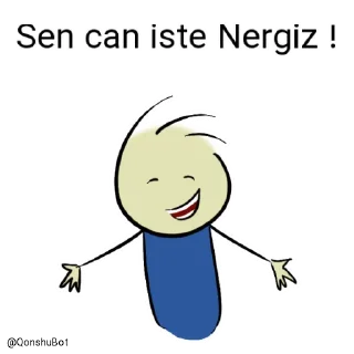 😃 emoji Mücahit ve Nergiz @Qonshubot Telegram sticker 17 of 31