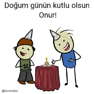 🎂 emoji Onur ve Ahmet @Qonshubot Telegram sticker 23 of 31
