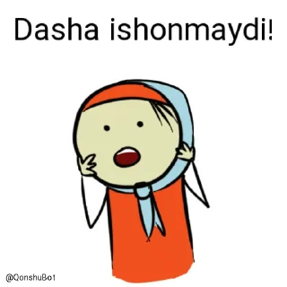 Sticker from Dasha @Qonshubot