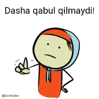 Sticker from Dasha @Qonshubot