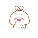 💋 emoji Lovely Tuji- @MochaStickers Telegram sticker 21 of 45