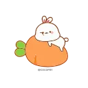 😊 emoji Lovely Tuji- @MochaStickers Telegram sticker 9 of 45