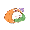 😴 emoji Lovely Tuji- @MochaStickers Telegram sticker 24 of 45