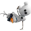 ⛄ emoji Olaf Christmas by @passion_stickers Telegram sticker 24 of 32
