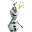 ⛄ emoji Olaf Christmas by @passion_stickers Telegram sticker 19 of 32